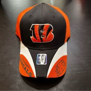Vintage Cincinnati Bengals NFL Hat Cap Black Orange White Logo One Size Fits All